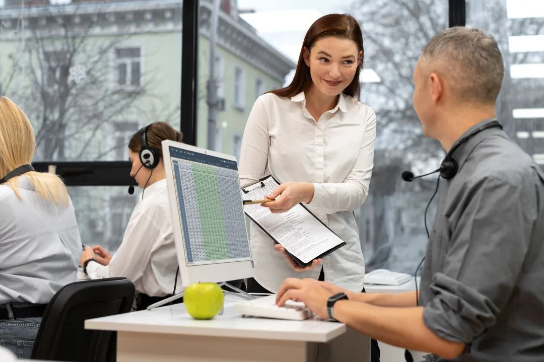 Tenant background screening reports and magnifying glass